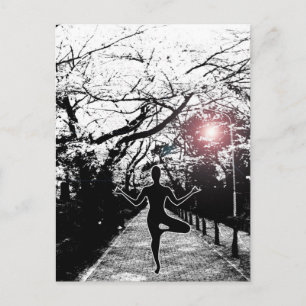 Vrede en evenwicht - Briefkaart Yoga