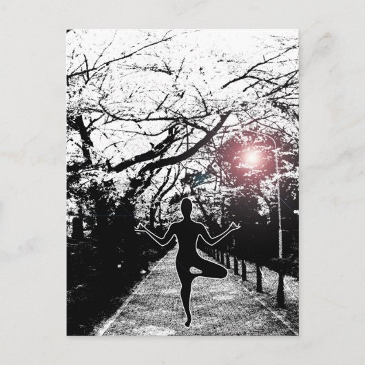 Vrede en evenwicht - Briefkaart Yoga (Voorkant)