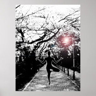 Vrede en evenwicht - Yoga Artwork Poster