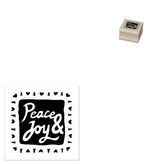 Vrede en feestelijke ambachtelijke vredes rubberstempel (Gestempeld)