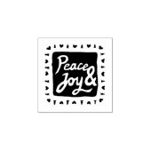 Vrede en feestelijke ambachtelijke vredes rubberstempel (Afrduk)