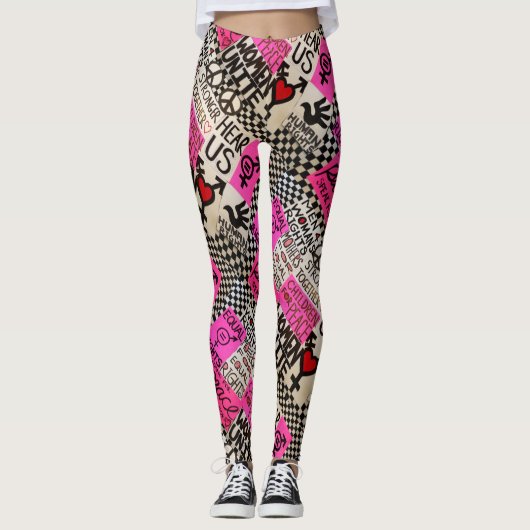 Vrede en gelijke rechten leggings (Voorkant)