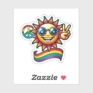 Vrede en geluk sticker