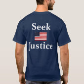 Vrede en gerechtigheid t-shirt (Achterkant)