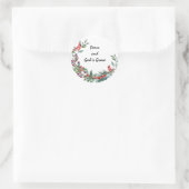 Vrede en Gods genade Ronde Sticker (Tas)