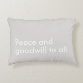 Vrede en goodwill aan Al Vakantiedecor Accent Kussen
