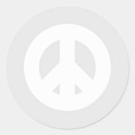 Vrede en goodwill Bold, moderne minimalistische va Ronde Sticker