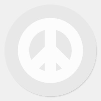Vrede en goodwill Bold, moderne minimalistische va Ronde Sticker