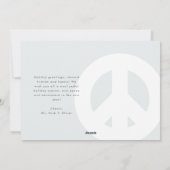 Vrede en goodwill Moderne Flat Vakantie Fotokaart Feestdagenkaart (Achterkant)