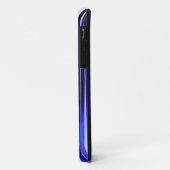 Vrede en Harmonie Blauw Gestreepte Abstracte Patro Case-Mate iPhone Case (Achterkant/links)