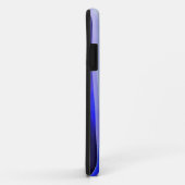 Vrede en Harmonie Blauw Gestreepte Abstracte Patro Case-Mate iPhone Case (Achterkant/rechts)