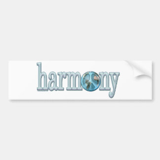 vrede en harmonie bumpersticker