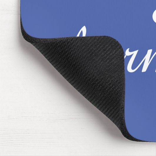 Vrede en harmonie in blauw en wit muismat (Hoek)