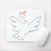 Vrede- en hartvogel muismat (Met muis)