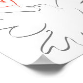 Vrede- en hartvogel poster (Hoek)