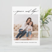 Vrede en hoop kaart (Staand voorkant)