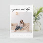 Vrede en hoop kaart (Staand voorkant)