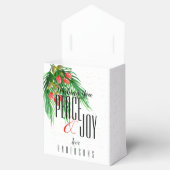 Vrede en Joy Red Green laat kerstcadeau achter Bedankdoosjes (Geopend)