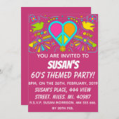 Vrede en liefde. '60's 'Geachte Partij'. Kaart (Voorkant / Achterkant)