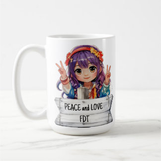 Vrede en Liefde Anti Trump Merch Mok
