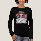 Vrede en Liefde Anti Trump Merch Tri-Blend Shirt (Voorkant)