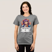 Vrede en Liefde Anti Trump Merch Tri-Blend Shirt (Voorkant volledig)