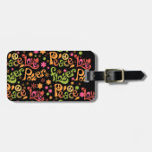 Vrede en liefde bagagelabel (Voorkant horizontaal)