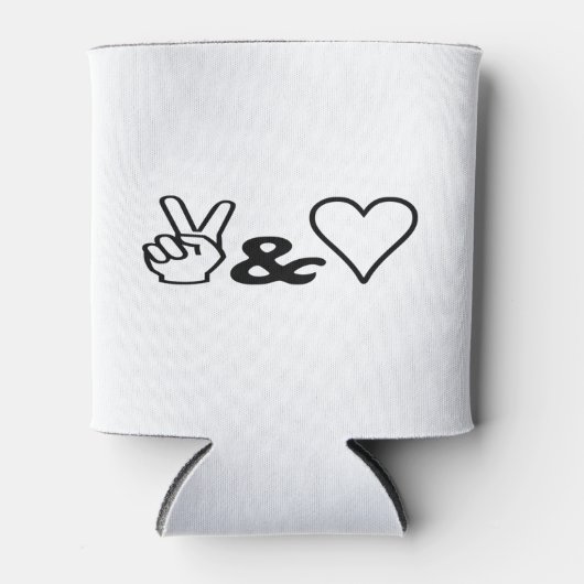 Vrede en liefde blikjeskoeler (Voorkant)