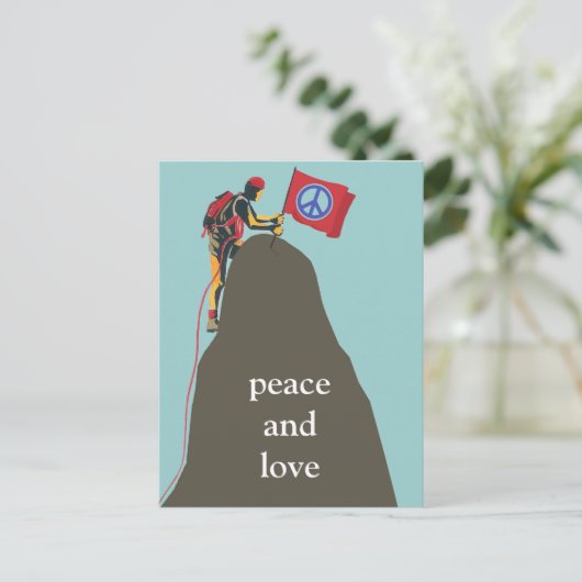 vrede en liefde briefkaart (Staand voorkant)