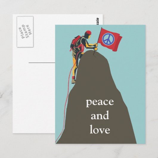 vrede en liefde briefkaart (Voorkant / Achterkant)