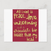 Vrede en liefde briefkaart (Voorkant)