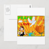 Vrede en liefde briefkaart (Voorkant / Achterkant)