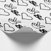 Vrede en liefde cadeaupapier (Hoek)