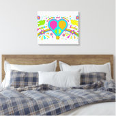 Vrede en liefde canvas afdruk (Insitu (Slaapkamer))