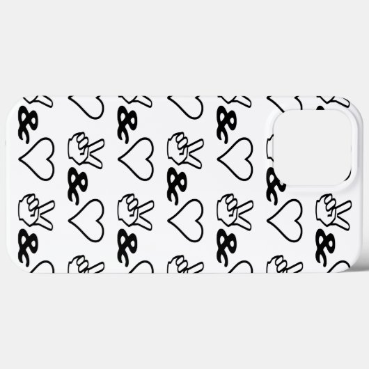 Vrede en liefde Case-Mate iPhone case (Achterkant (horizontaal))