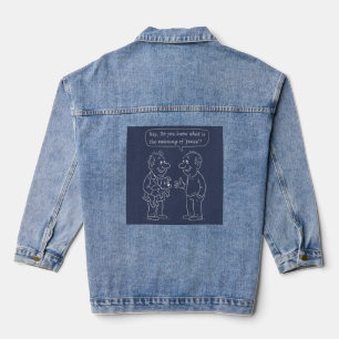 vrede en liefde denim jacket