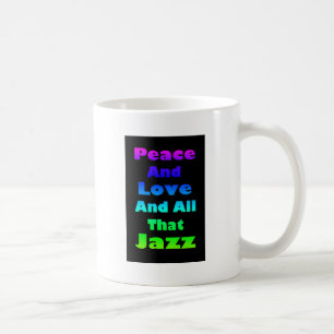 Vrede en liefde en alles wat Jazz Graphic doet Koffiemok