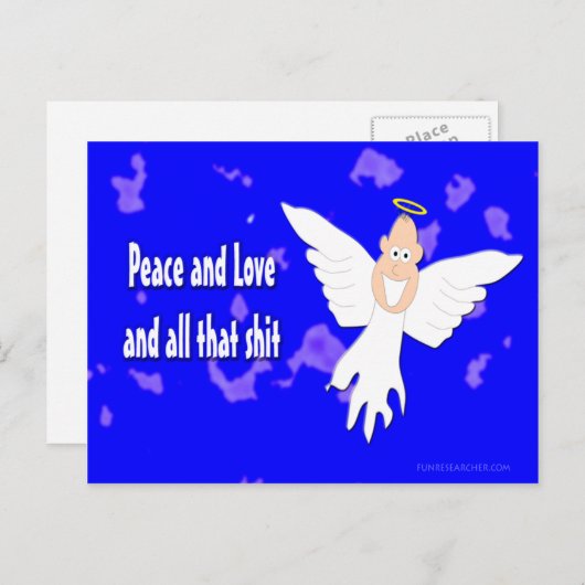 Vrede en liefde en alles wat S*** Briefkaart (Voorkant / Achterkant)