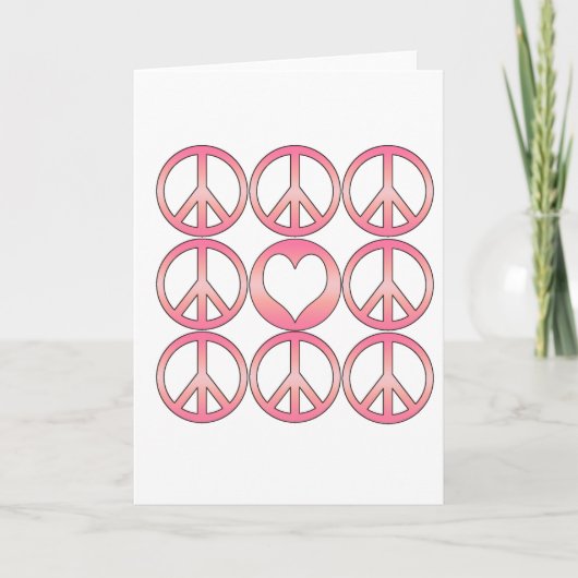 Vrede en Liefde Feestdagen Kaart (Voorkant)