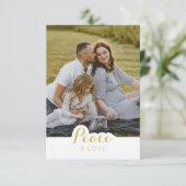 Vrede en Liefde Foto's Kerst Kaart (Staand voorkant)