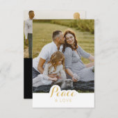 Vrede en Liefde Foto's Kerst Kaart (Voorkant / Achterkant)
