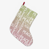 Vrede en liefde grote kerstsok (Voorkant (Hangend))