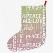 Vrede en liefde grote kerstsok (Achterkant)