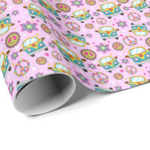 Vrede en liefde, Hippie Van Wrapping Paper