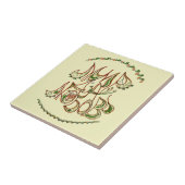 "Vrede en liefde" (in het Russisch) Tegeltje (Zijkant)