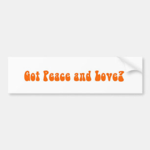 Vrede en liefde in Paia Maui Bumpersticker