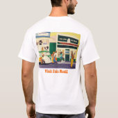 Vrede en liefde in Paia Maui T-shirt (Achterkant)