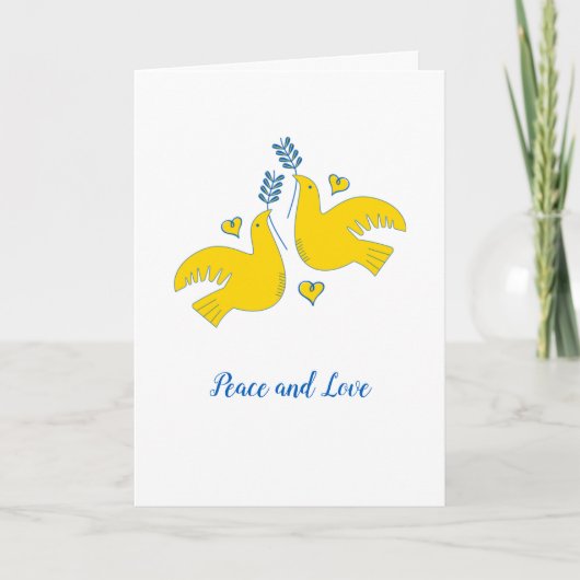 Vrede en liefde kaart (Voorkant)