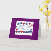 Vrede en Liefde Kaart (Gele Bloem)