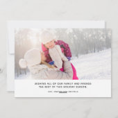 Vrede en liefde | Kerstmis Lijst penselen Feestdagenkaart (Achterkant)